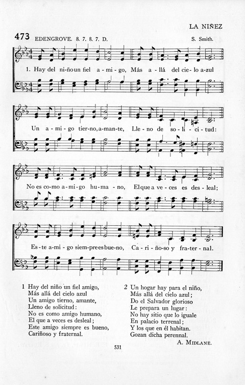El Himnario para el uso de las Iglesias Evangelicas de Habla Espanola en Todo el Mundo page 532