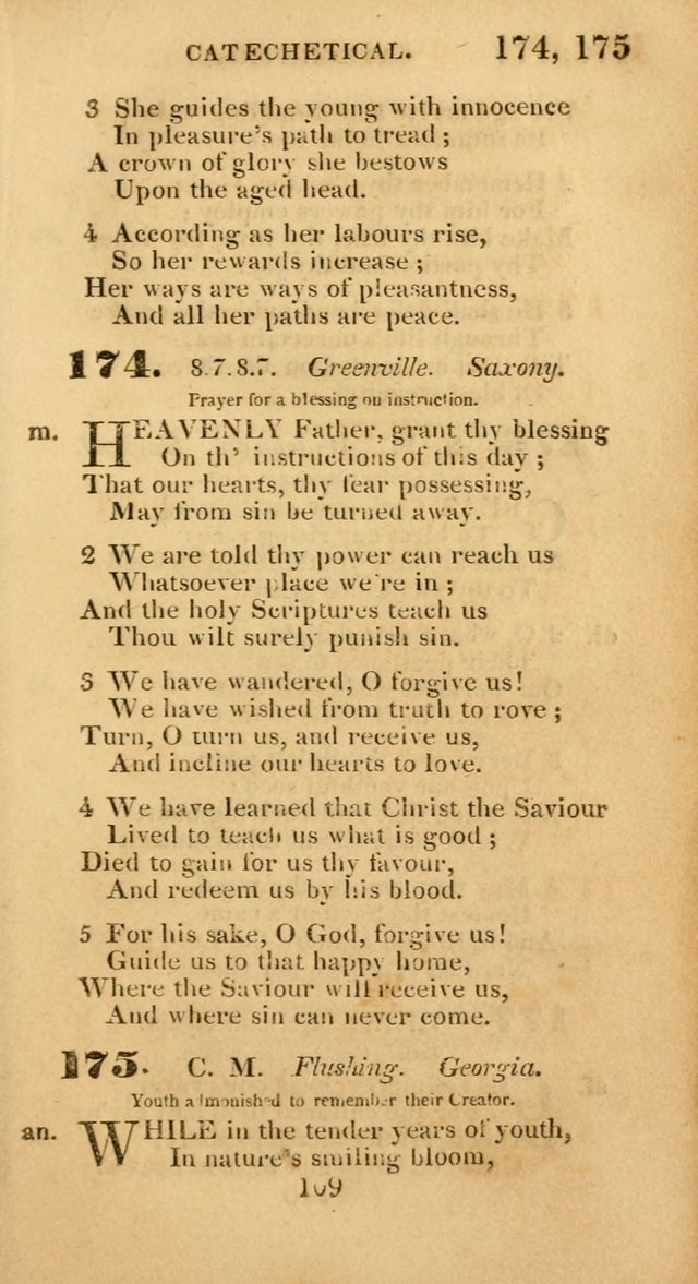 Evangelical Hymns: original and selected: designed for the use of families and private circles; for social prayer meetings, seasons of revival or oother occasions of special interest page 105