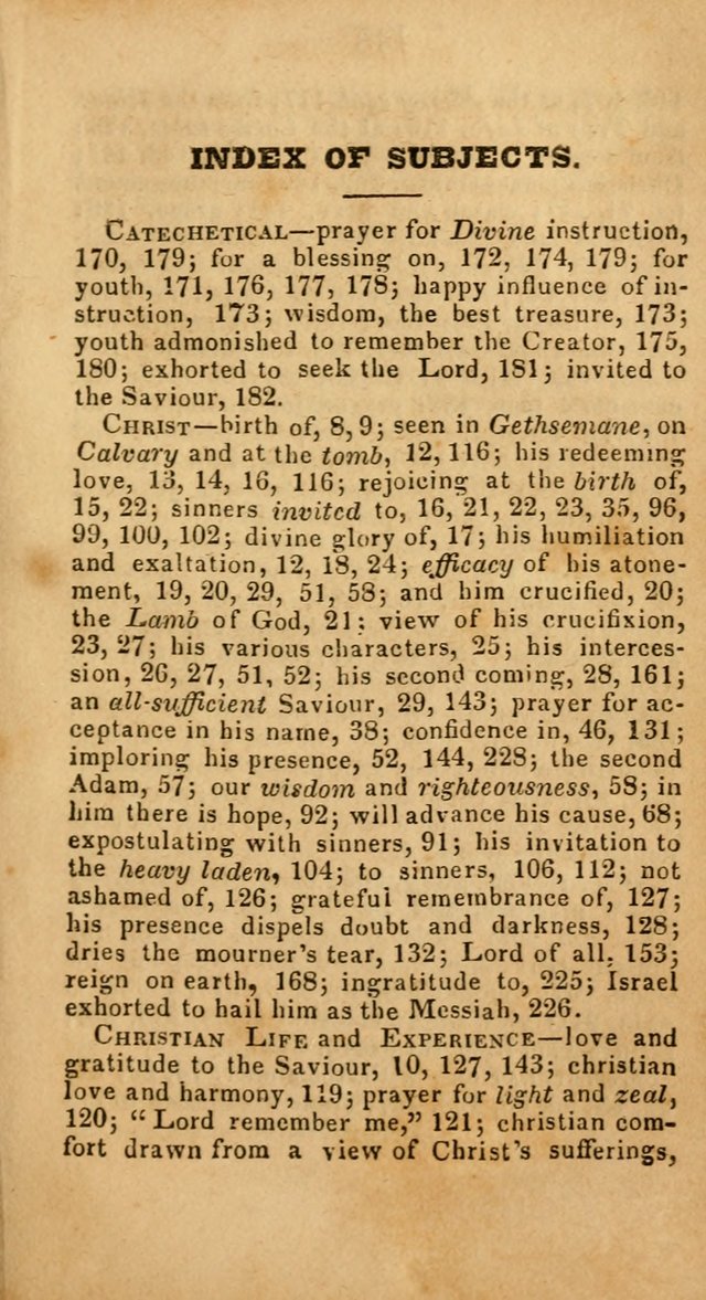 Evangelical Hymns: original and selected: designed for the use of families and private circles; for social prayer meetings, seasons of revival or oother occasions of special interest page 143