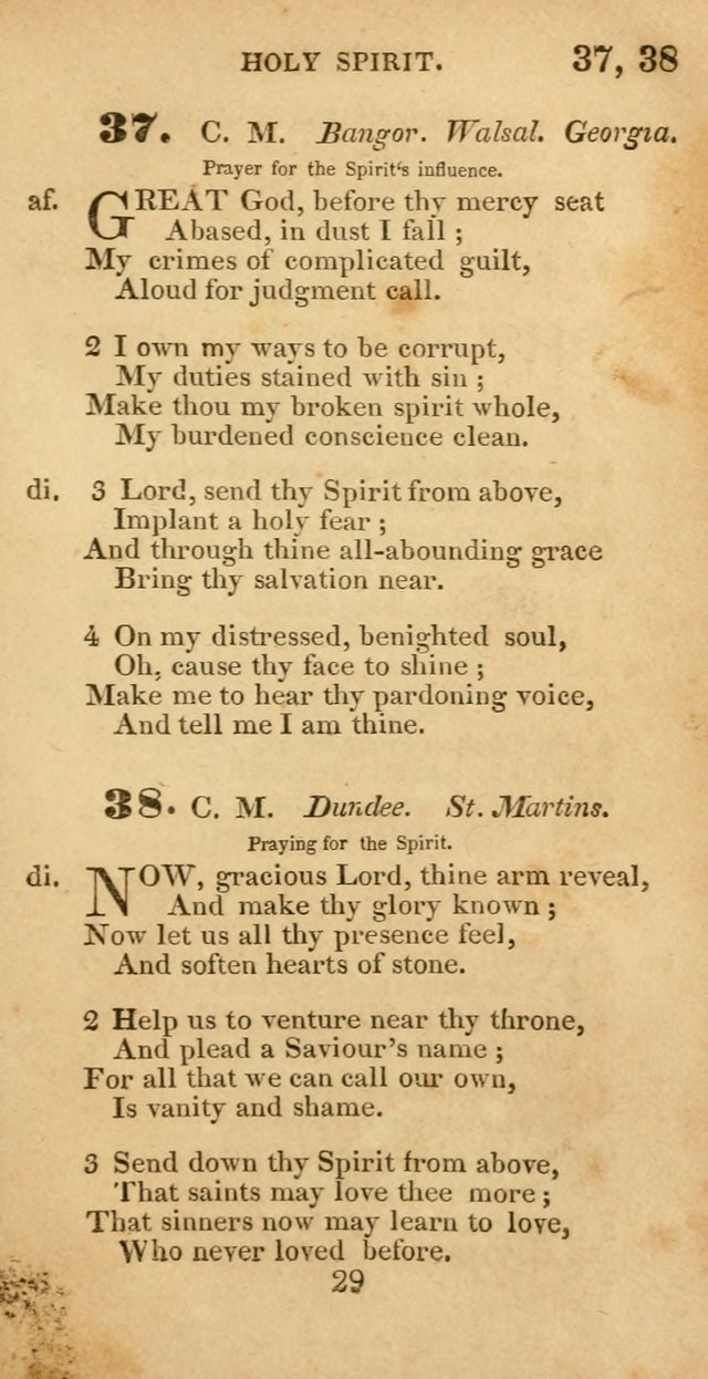 Evangelical Hymns: original and selected: designed for the use of families and private circles; for social prayer meetings, seasons of revival or oother occasions of special interest page 29