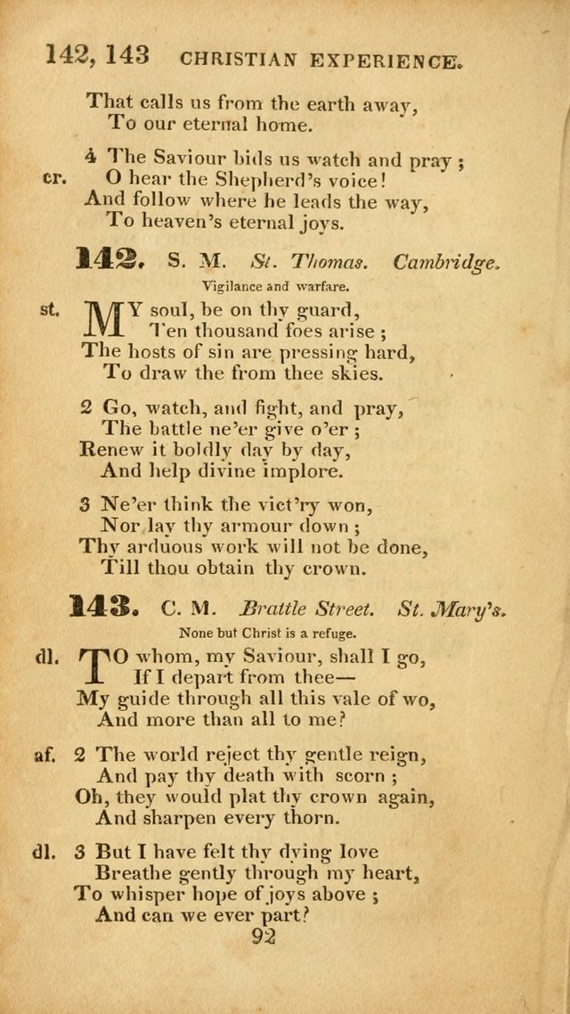 Evangelical Hymns: original and selected: designed for the use of families and private circles; for social prayer meetings, seasons of revival or oother occasions of special interest page 88