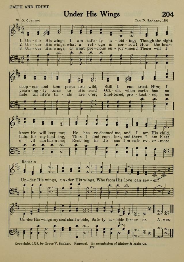 Elmhurst Hymnal: and orders of worship for the Sunday school, young people
