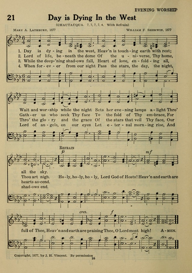 Elmhurst Hymnal: and orders of worship for the Sunday school, young people