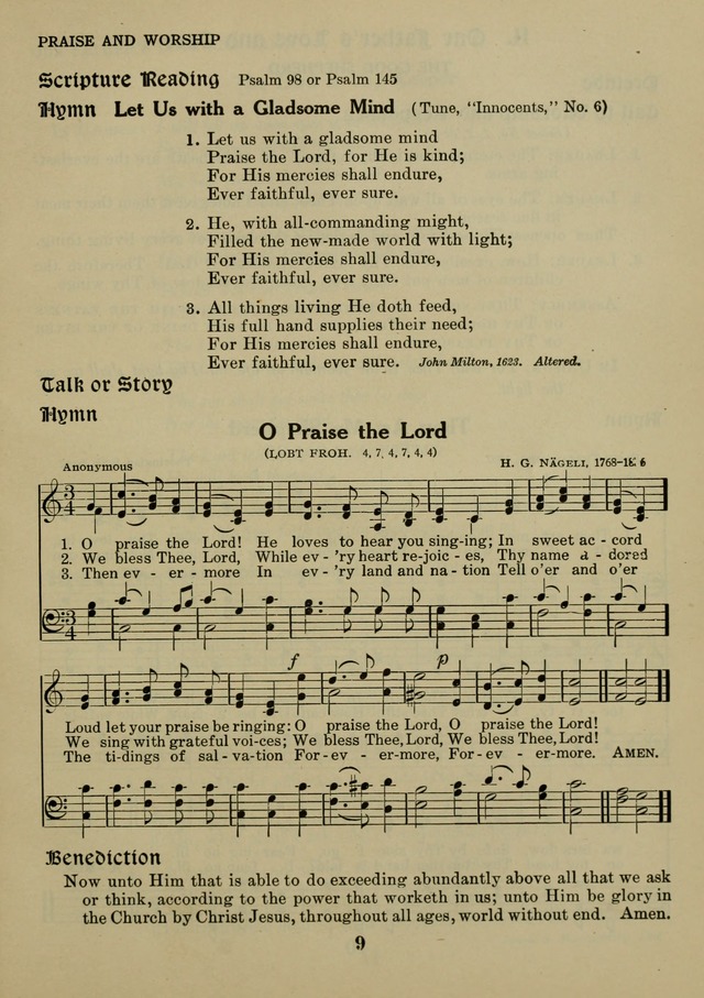 Elmhurst Hymnal: and orders of worship for the Sunday school, young people