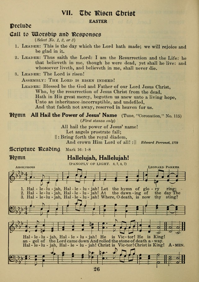 Elmhurst Hymnal: and orders of worship for the Sunday school, young people