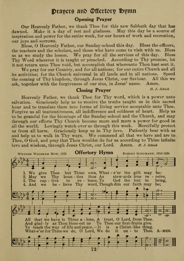 Elmhurst Hymnal: and orders of worship for the Sunday school, young people