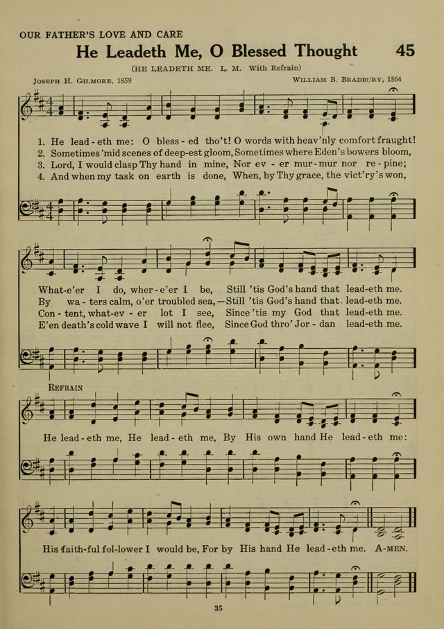 Elmhurst Hymnal: and orders of worship for the Sunday school, young people