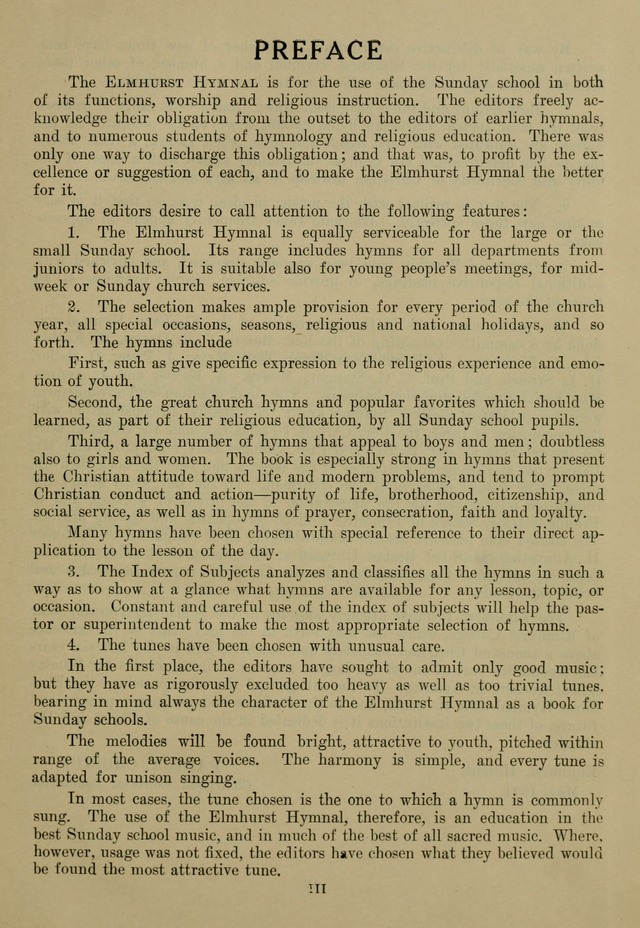 Elmhurst Hymnal: and orders of worship for the Sunday school, young people