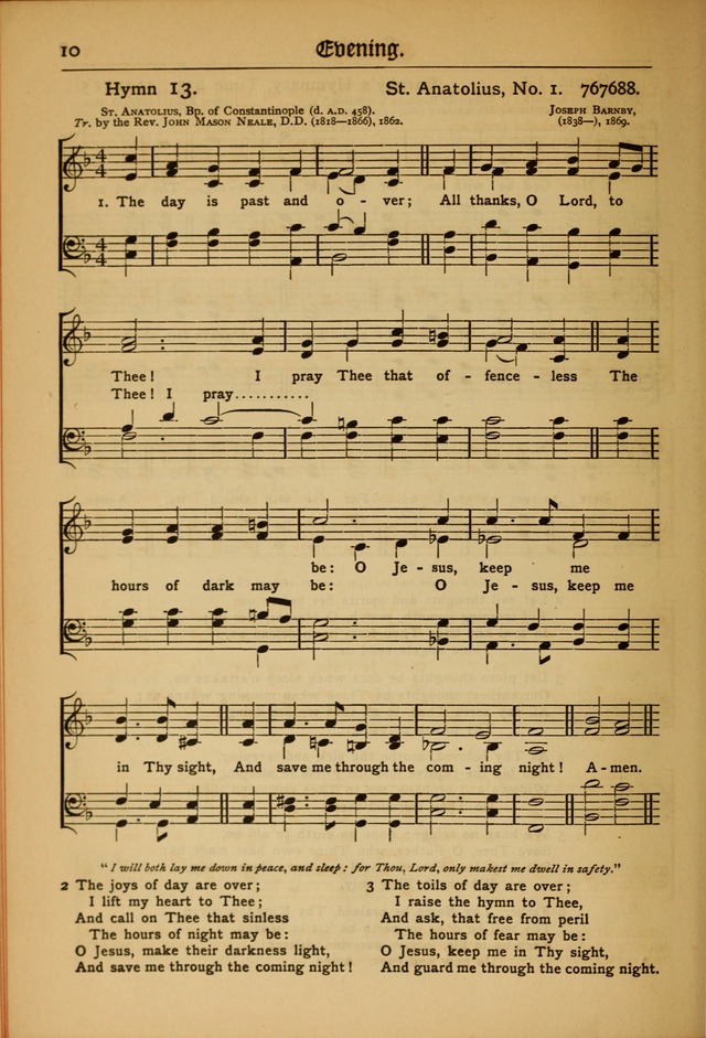 The Evangelical Hymnal with Tunes page 10