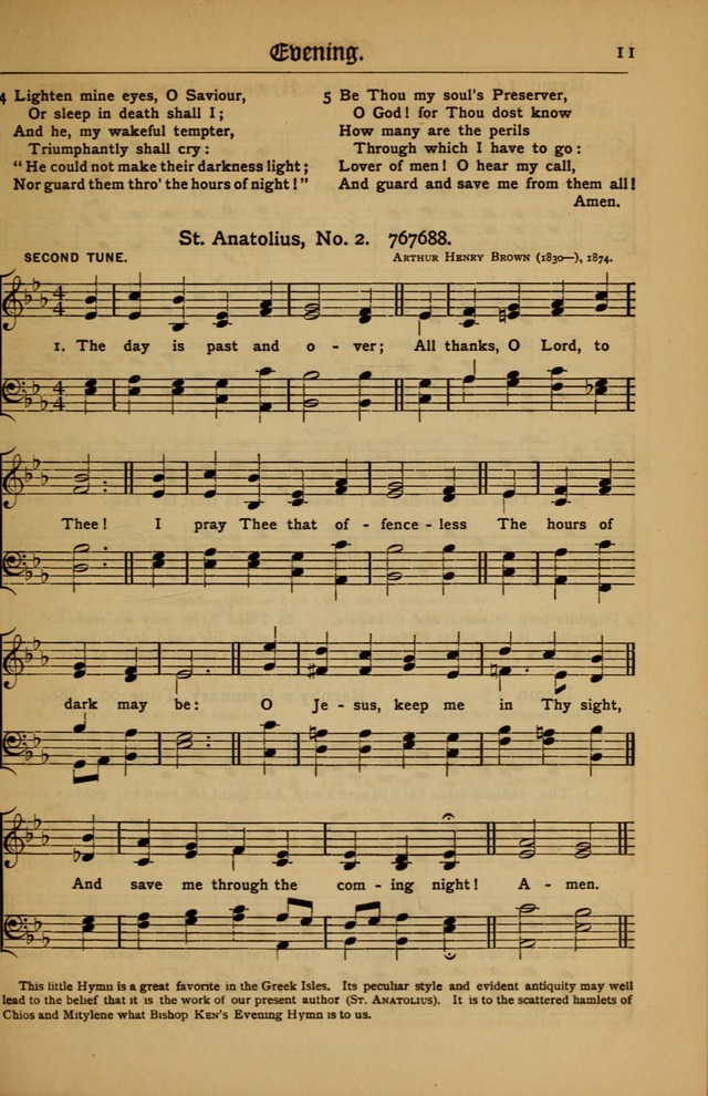 The Evangelical Hymnal with Tunes page 11