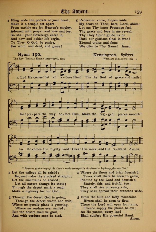 The Evangelical Hymnal with Tunes page 161