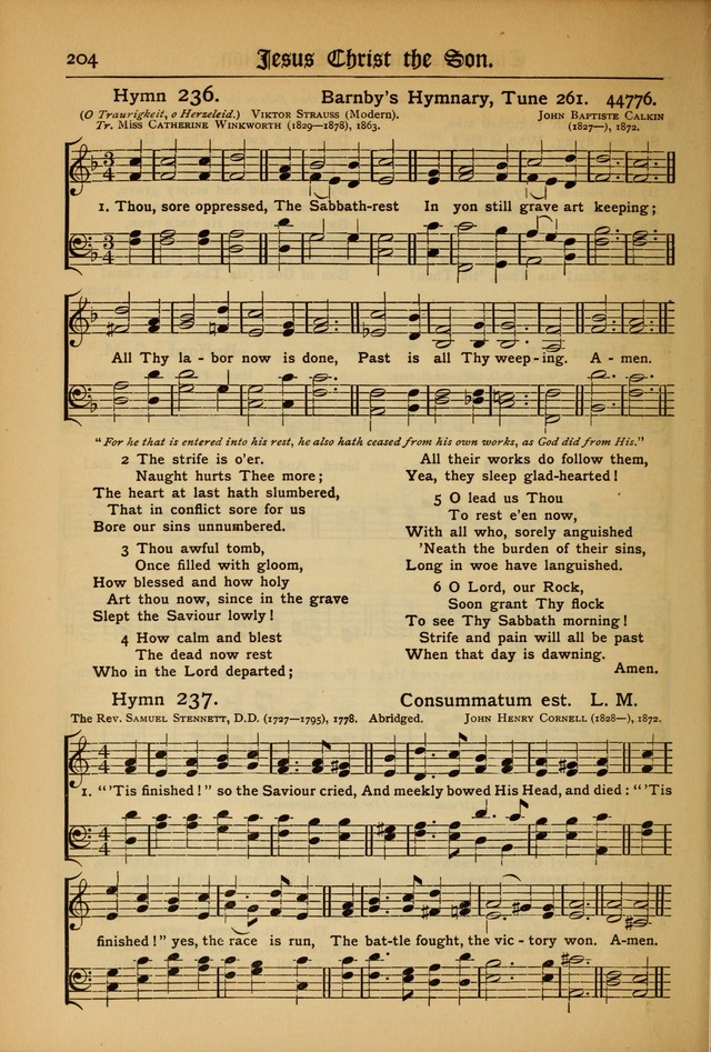 The Evangelical Hymnal with Tunes page 208