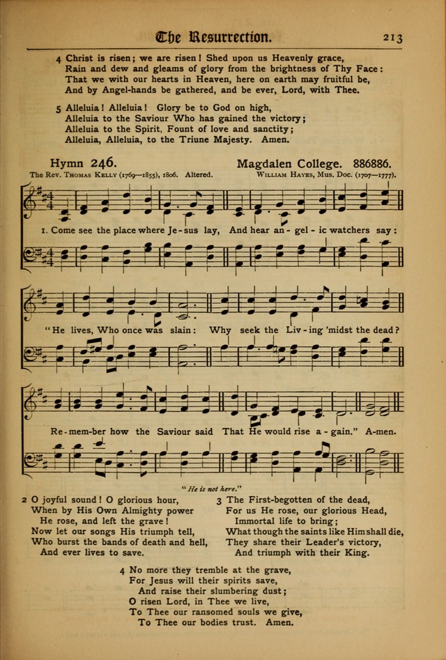 The Evangelical Hymnal with Tunes page 217