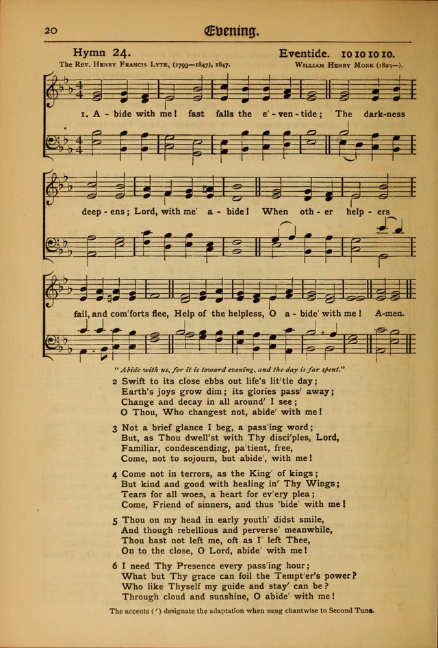 The Evangelical Hymnal with Tunes page 22