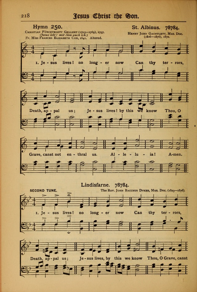 The Evangelical Hymnal with Tunes page 222