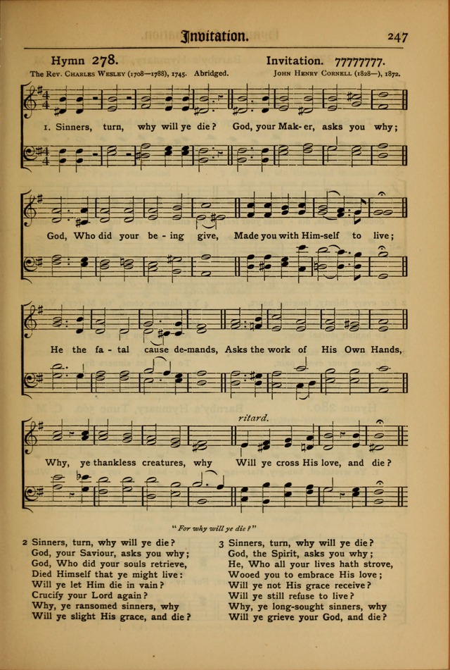 The Evangelical Hymnal with Tunes page 251