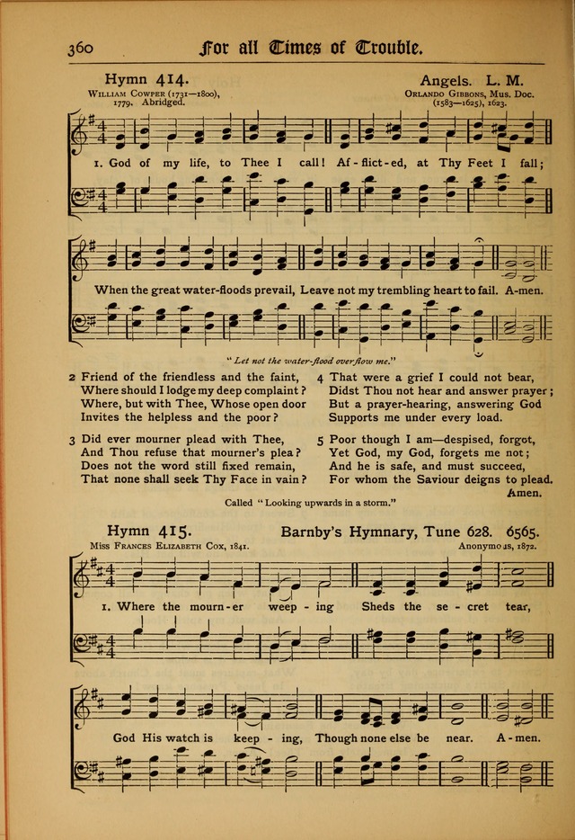 The Evangelical Hymnal with Tunes page 364
