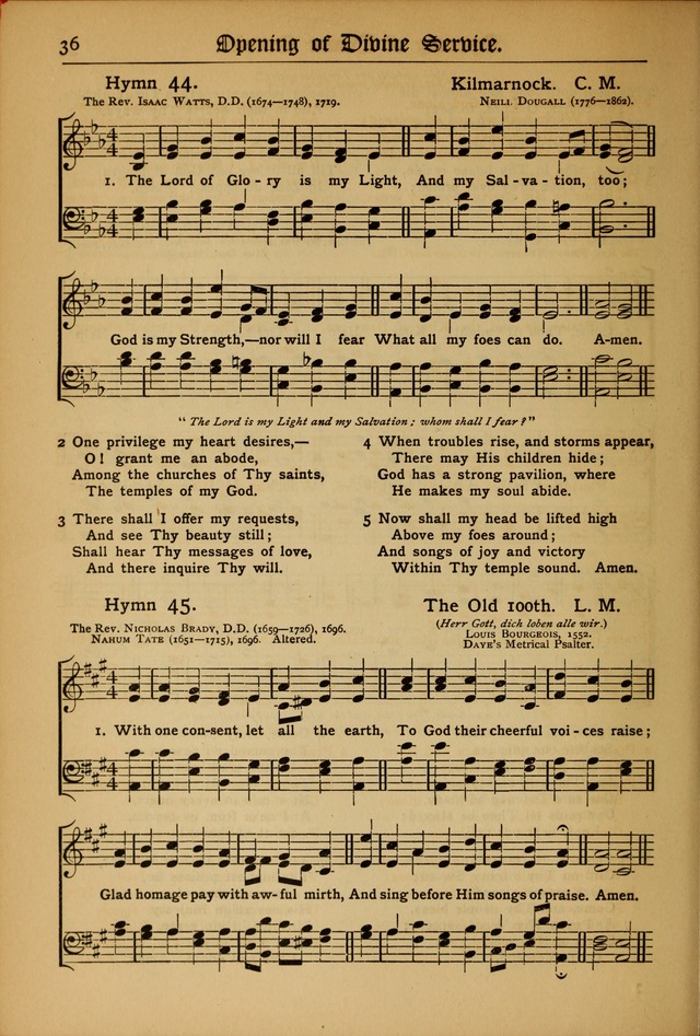 The Evangelical Hymnal with Tunes page 38