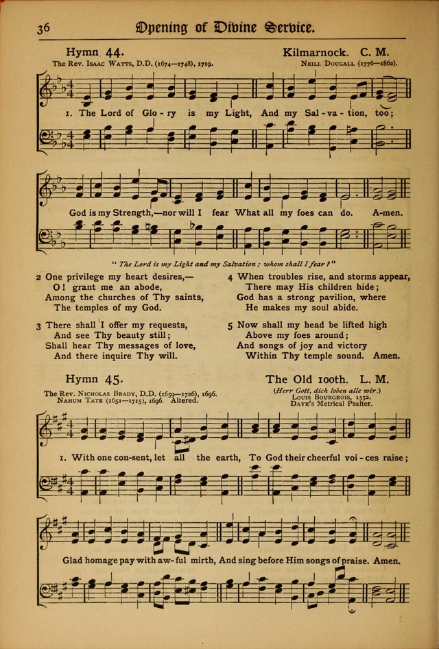 The Evangelical Hymnal with Tunes page 38