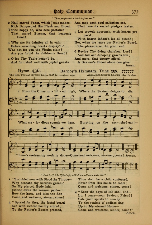 The Evangelical Hymnal with Tunes page 381