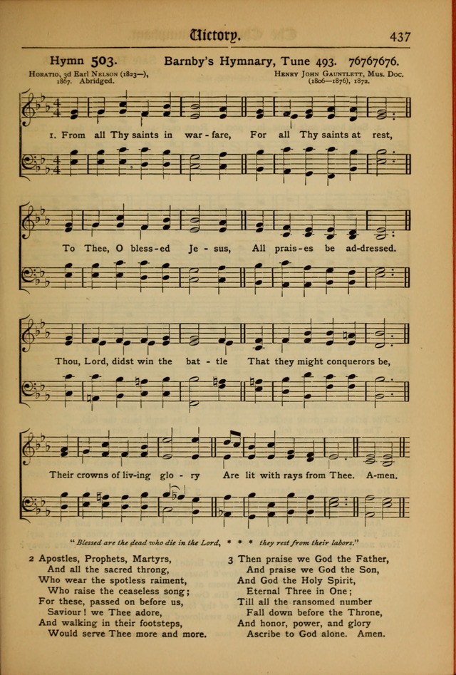 The Evangelical Hymnal with Tunes page 441