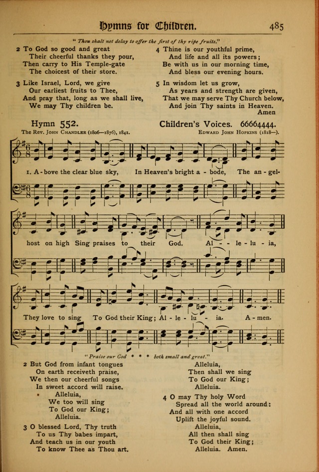 The Evangelical Hymnal with Tunes page 489