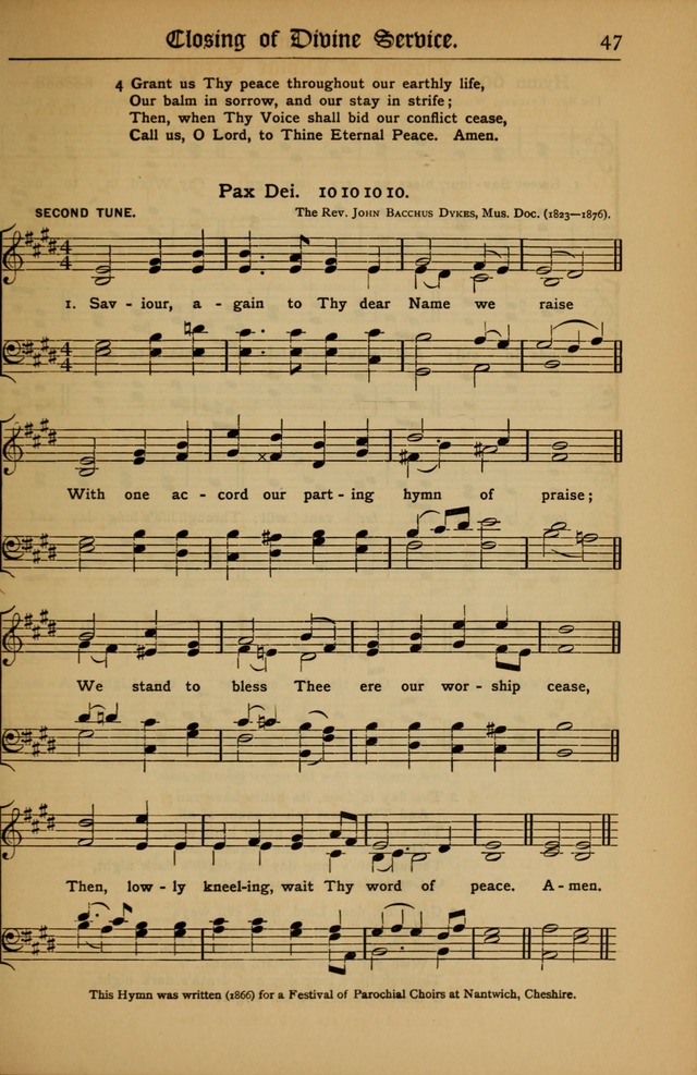 The Evangelical Hymnal with Tunes page 49