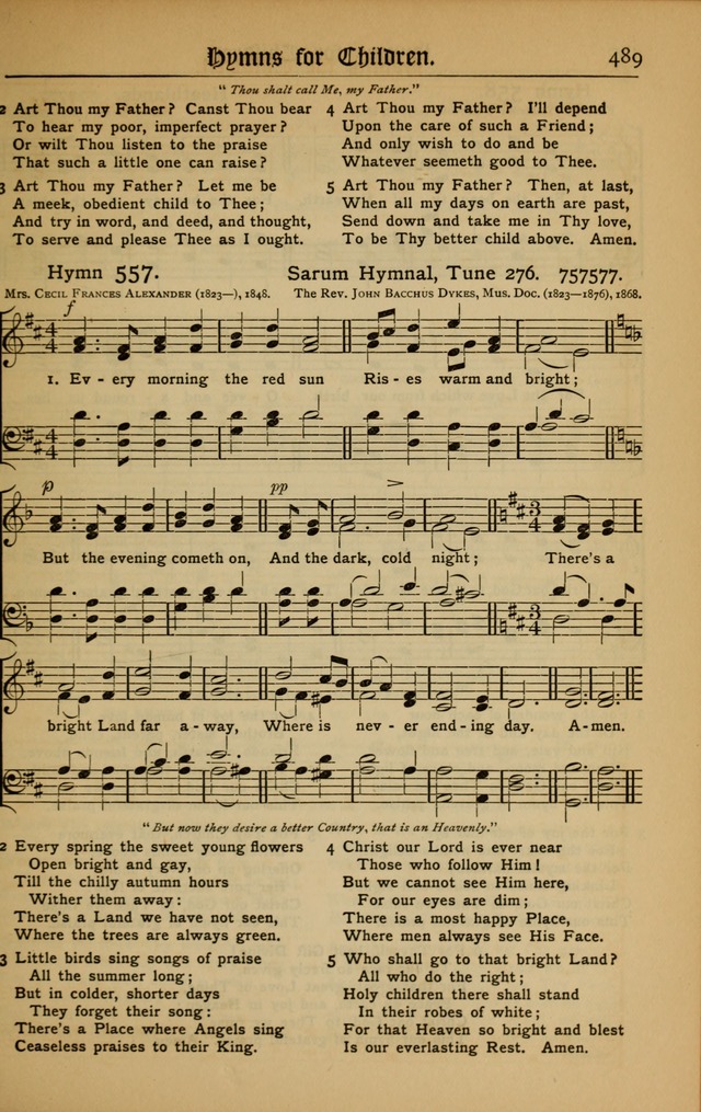 The Evangelical Hymnal with Tunes page 493
