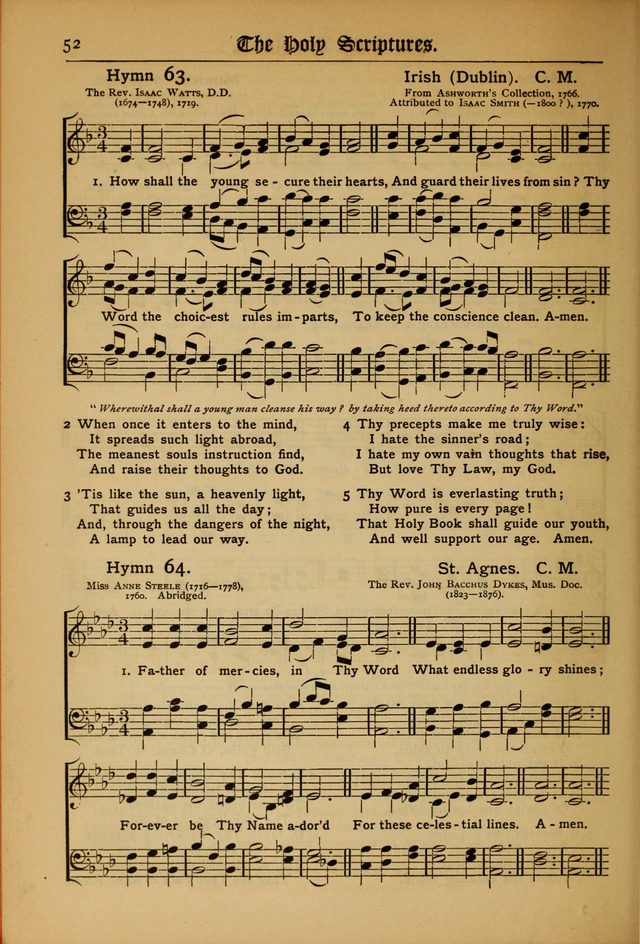 The Evangelical Hymnal with Tunes page 54