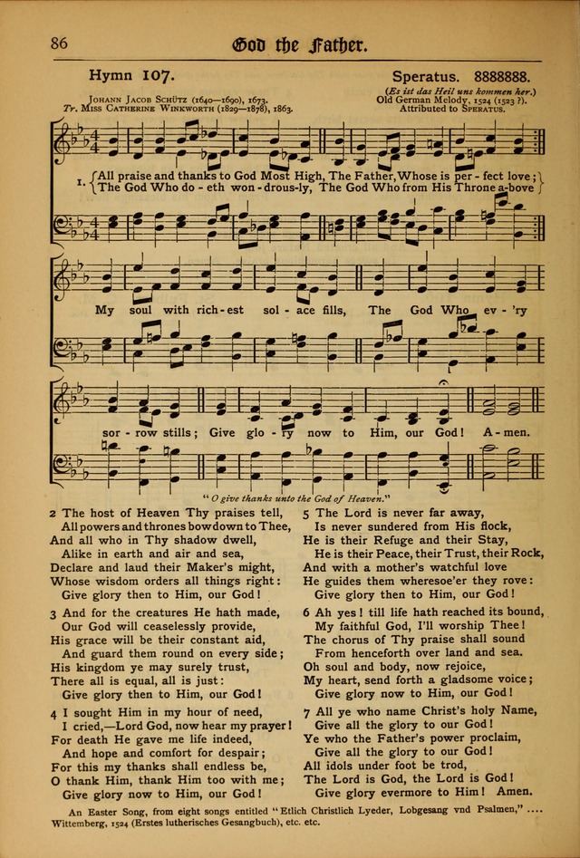 The Evangelical Hymnal with Tunes page 88