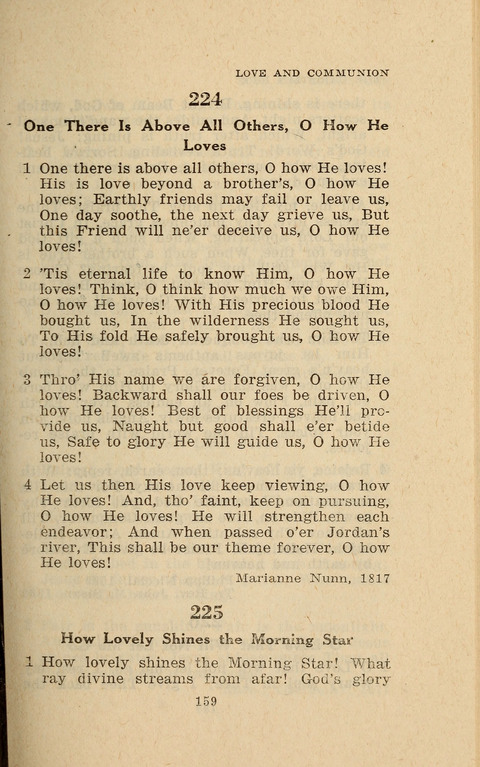 The Evangelical Hymnal. Text edition page 159