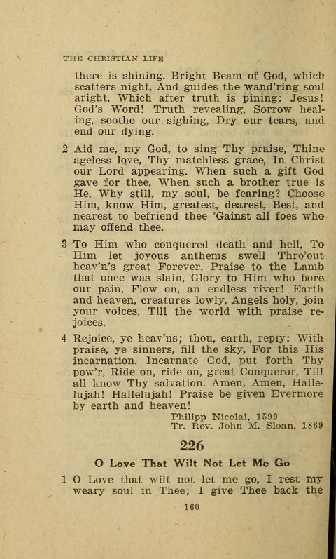The Evangelical Hymnal. Text edition page 160