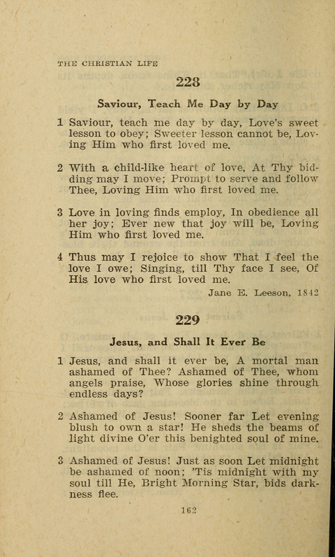 The Evangelical Hymnal. Text edition page 162