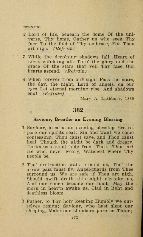 The Evangelical Hymnal. Text edition page 272