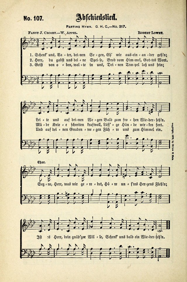Evangeliums-Lieder 1 und 2 (Gospel Hymns) page 106