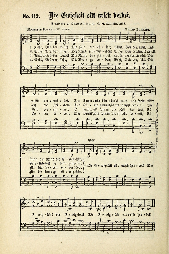 Evangeliums-Lieder 1 und 2 (Gospel Hymns) page 112