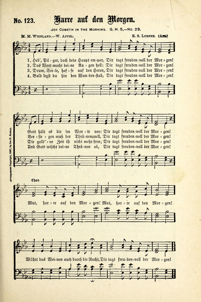 Evangeliums-Lieder 1 und 2 (Gospel Hymns) page 123