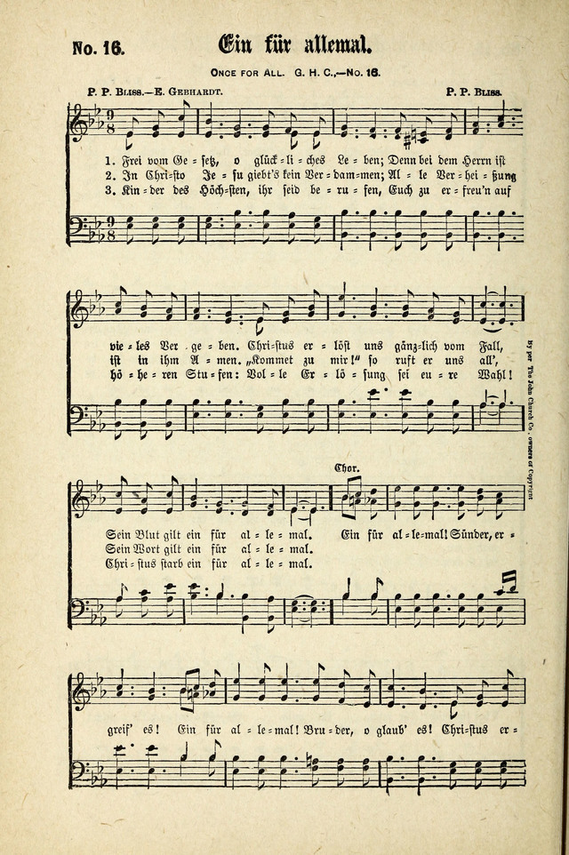 Evangeliums-Lieder 1 und 2 (Gospel Hymns) page 16