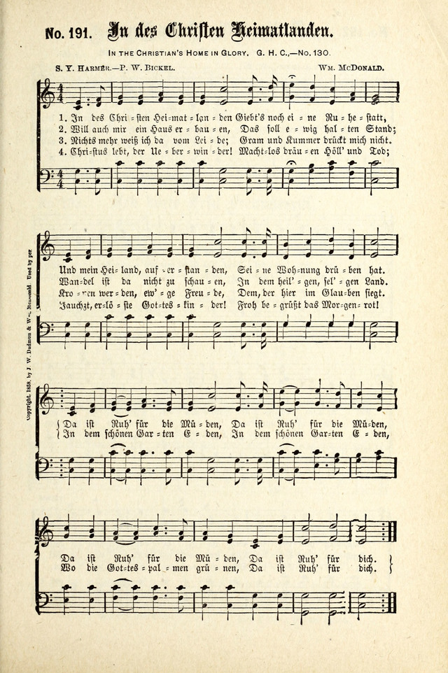 Evangeliums-Lieder 1 und 2 (Gospel Hymns) 191. In des Christen ...