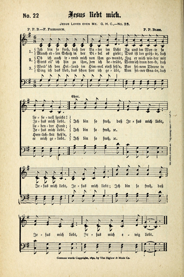 Evangeliums-Lieder 1 und 2 (Gospel Hymns) page 22