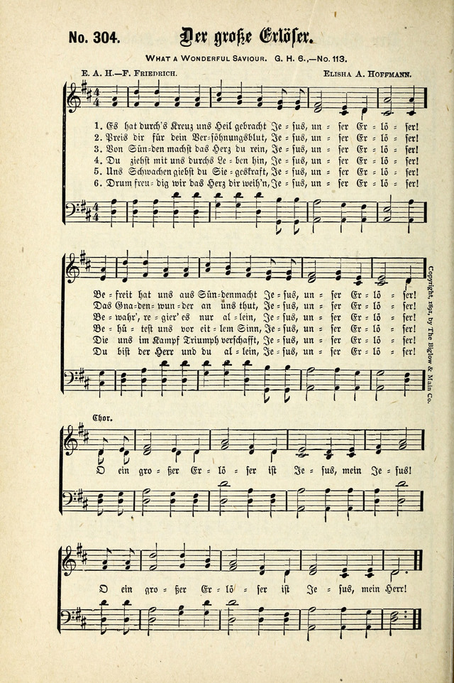 Evangeliums-Lieder 1 und 2 (Gospel Hymns) page 306
