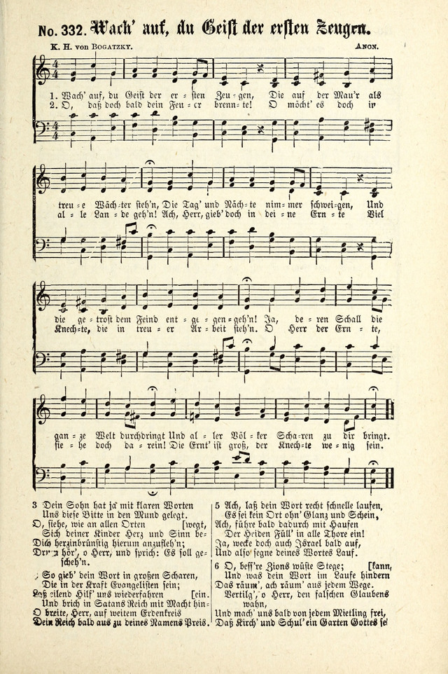 Evangeliums-Lieder 1 und 2 (Gospel Hymns) 332. Wach' auf, du Geist der  ersten Zeugen | Hymnary.org