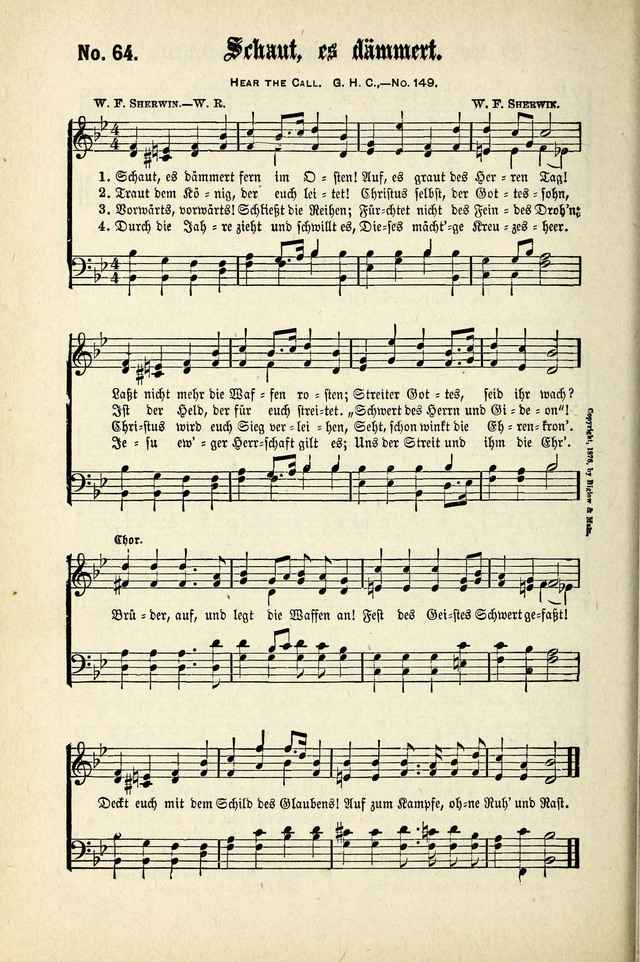 Evangeliums-Lieder 1 und 2 (Gospel Hymns) page 62
