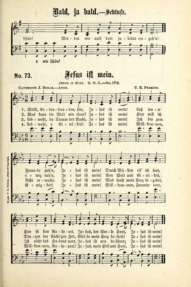 Evangeliums-Lieder 1 und 2 (Gospel Hymns) page 71