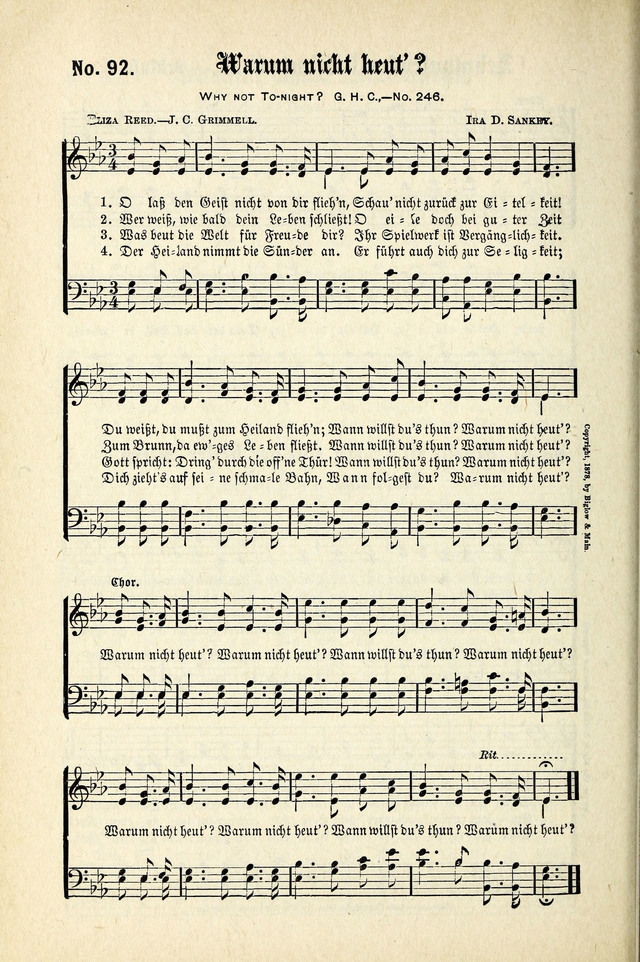 Evangeliums-Lieder 1 und 2 (Gospel Hymns) page 90