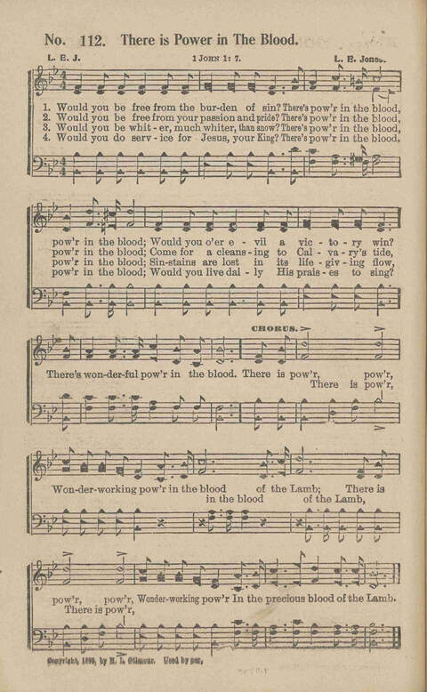 Evangel Light: a choice collection of songs, new and old for church, Sunday school, convention and evangelistic service page 116