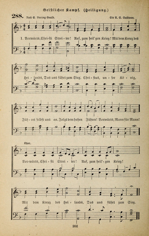 Evangelischer Liederschatz: eine Auswahl der bekanntesten Kernlieder für Sonntags-Schule, Vereine und Gottesdienste (2. Auflage) page 202