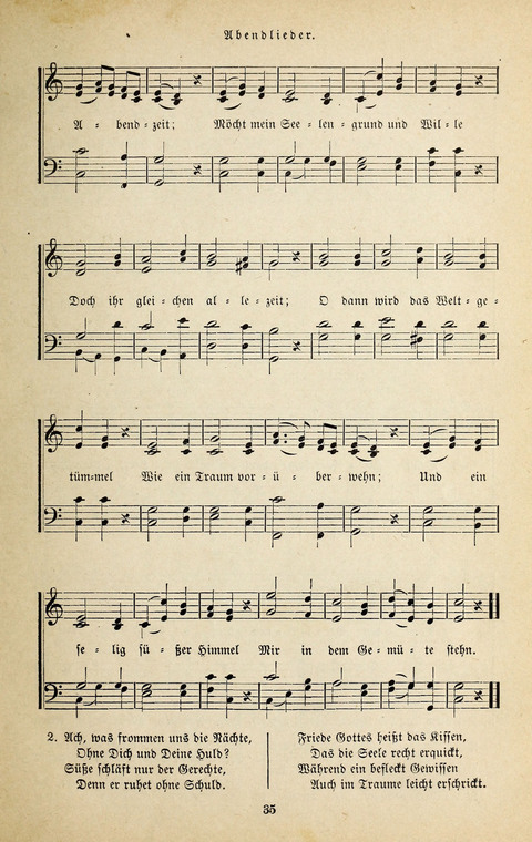 Evangelischer Liederschatz: eine Auswahl der bekanntesten Kernlieder für Sonntags-Schule, Vereine und Gottesdienste (2. Auflage) page 35