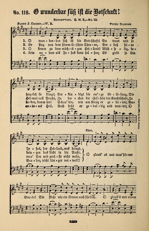 Evangeliums-Lieder 1 und 2: (Gospel Hymns) mit deutschen Kernliedern page 120