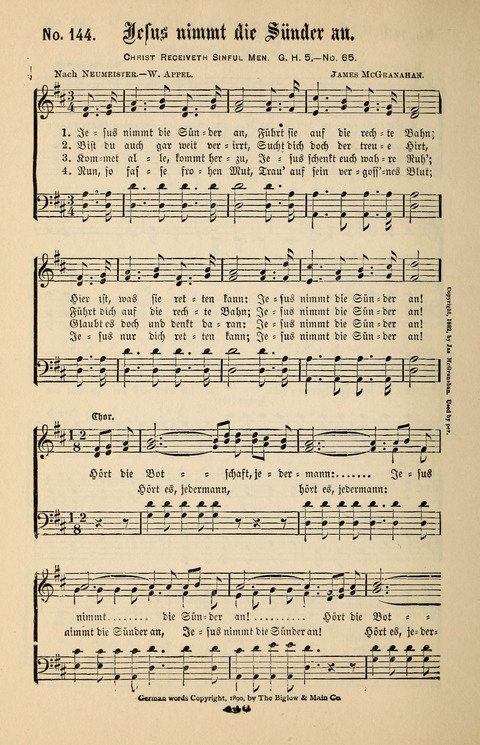 Evangeliums-Lieder 1 und 2: (Gospel Hymns) mit deutschen Kernliedern page 146